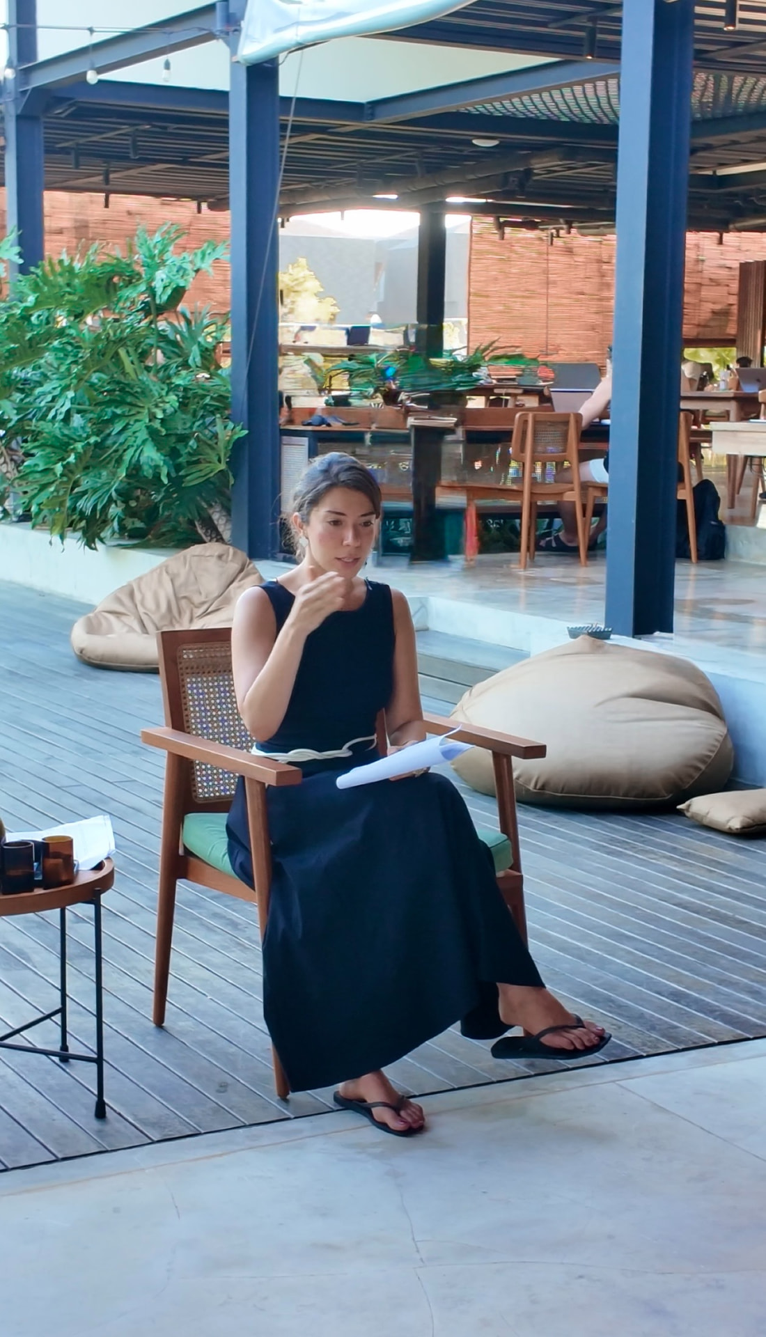 Sara Arbani leading a workshop